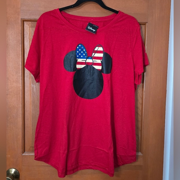 disney Minnie mouse Americana fourth of July shirt womens new - Picture 1 of 4